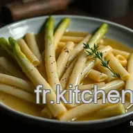 Asperges Blanches &agrave; la Vapeur: Recette Facile avec Vinaigrette Dijon