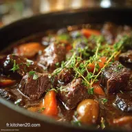 Boeuf Bourguignon sans vin Le secret du go&ucirc;t du terroir retrouv&eacute;