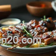 Ma Recette Facile de Brochette de Boeuf Marin&eacute;e, Juteuse et Parfum&eacute;e