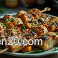 Recette Plancha : Brochettes de Poulet aux Herbes de Provence Succulentes