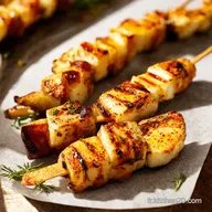 Brochettes Halloumi Grill&eacute;es Ma recette ensoleill&eacute;e