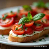 Bruschetta Express Mon Ap&eacute;ro Ensoleill&eacute; Facile avec 4 Ingr&eacute;dients