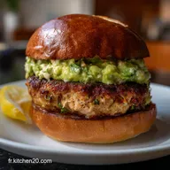 Burger Thon Avocat : Recette Fra&icirc;cheur et Galettes Saisies