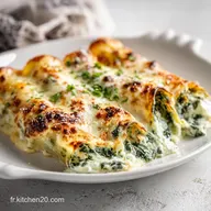 Cannellonis Ricotta &Eacute;pinards Gratin&eacute;s Maison pour 4 Personnes