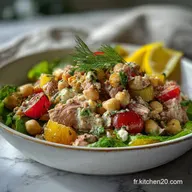 Chiches Au Thon : Salade Estivale Fra&icirc;che et Rapide (15 min)