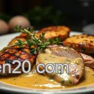 D&eacute;licieuses C&ocirc;telettes de Veau &agrave; la Moutarde et aux Herbes