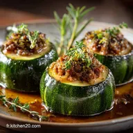 Courgettes rondes farcies &agrave; la viande Le secret de la farce GrandM&egrave;re