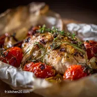 Cuisse de poulet proven&ccedil;ale en papillote Recette juteuse et sans vaisselle