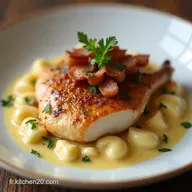D&eacute;lice de Poulet Cr&egrave;meux aux Lardons Ma Recette Familiale