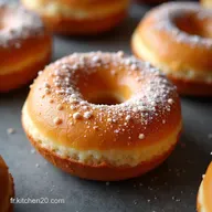 Recette de Donuts Ultra Moelleux P&acirc;te Brioche A&eacute;rienne Gla&ccedil;age Vanille Classique