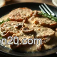 Escalope &agrave; la Cr&egrave;me Champignons : Recette Savoureuse et Facile