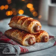 Feuillet Saucisses En Toile Pour N&ocirc;l Cro&ucirc;te Qui &Eacute;clate