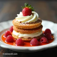 Le Fraisier Parfait G&eacute;noise L&eacute;g&egrave;re et Cr&egrave;me Mousseline Intense