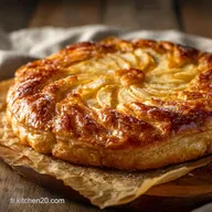 Galette des Rois Pomme sans sucre ajout&eacute; L&eacute;g&egrave;re cr&eacute;meuse et sant&eacute;