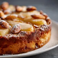 G&acirc;teau &agrave; la Poire et Amandes La recette Classique Moelleuse