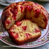 G&acirc;teau Aux Fraises Au Sucre de Coco