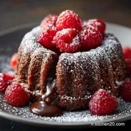 G&acirc;teau au chocolat sans sucre et framboises Recette Fondante Z&eacute;ro Culpabilit&eacute;