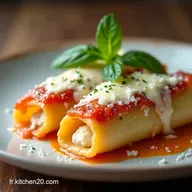 Recette Cannelloni Farcis au B&oelig;uf et B&eacute;chamel Parmesan