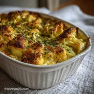 Gratin de Chou Fleur : Cro&ucirc;te Comt&eacute; Fondante