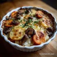 Gratin Dauphinois C&egrave;pes Carottes : La Recette Foresti&egrave;re et Fondante