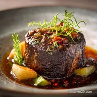 Jarret de B&oelig;uf &agrave; la Proven&ccedil;ale confit et fondant Recette mijot&eacute;e