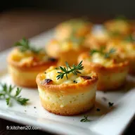 MiniQuiches au Ch&egrave;vre et Thym Recettes dap&eacute;ro d&icirc;natoire