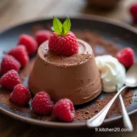 Mousse au chocolat blanc et Un R&ecirc;ve de Framboises