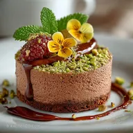 Mousse chocolat pistache coco sans oeufs : A&eacute;rienne et Vegan