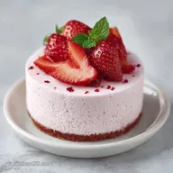 Mousse Fraise L&eacute;g&egrave;re: Fruit&eacute;e et A&eacute;rienne