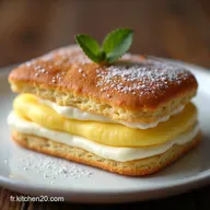 Number Cake Biscuit Joconde et Cr&egrave;me Diplomate P&acirc;tisserie Raffin&eacute;e