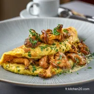 Omelette aux Girolles Baveuse : Le Classique de Bistrot en 20 Min