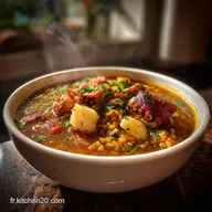 Paella au Poulpe C&eacute;leste : Socarrat Parfait Garanti