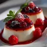 Panna Cotta aux Fruits rouges et lait de coco la recette facile et exotique