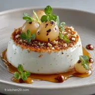 Panna Cotta Poires au Lait dAmande : L&eacute;g&egrave;re et Sans Lactose