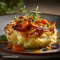 Parmentier Patates Douces et Carottes sans viande Pur&eacute;e ultraonctueuse