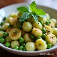 Salade de P&acirc;tes aux Petits Pois de Printemps Facile et Fra&icirc;che