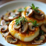 P&acirc;tes au Poulet Cr&eacute;m&eacute;es aux Champignons Sauce Vin Blanc