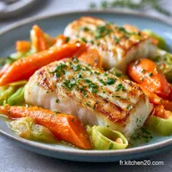Poisson Aux L&eacute;gumes en 35 Minutes