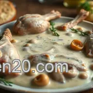 Poulet &agrave; la Cr&egrave;me Fa&ccedil;on Grand-M&egrave;re : Un Plat R&eacute;confortant et Sauvage