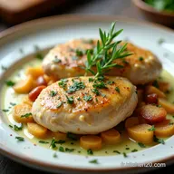 Poulet Cr&egrave;me Moutarde Lardons Mon Secret Bistrot