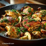 Poulet saut&eacute; aux champignons Shiitake Recette facile et umami