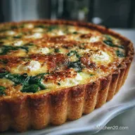 Quiche Ch&egrave;vre &Eacute;pinards Facile en 50 Minutes