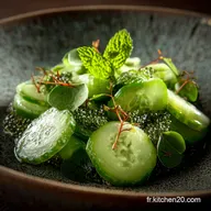 Rata Concombre et Menthe Crue Recette Fra&icirc;che, IG Bas et Rapide