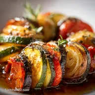 Ratatouille aux petits oignons brais&eacute;s au miel le secret du confit