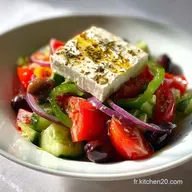 Recette Salade Grecque Traditionnelle Ready in 15 Min