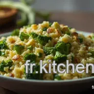 Risotto Brocoli Facile : Ma Recette Cr&eacute;m&eacute;e au Sbrinz & Pistaches !