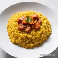 Risotto au Chorizo LEspagne dans votre Assiette