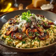 Risotto aux Champignons et Parmesan Le Divin Cr&eacute;meux Incontournable