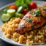 Recette de Riz pic et Poulet &agrave; la Libanaise Pilaf Parfum&eacute;