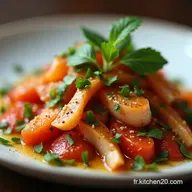Recette Salade de Chou Rouge Asiatique Vinaigrette Gingembre Facile
